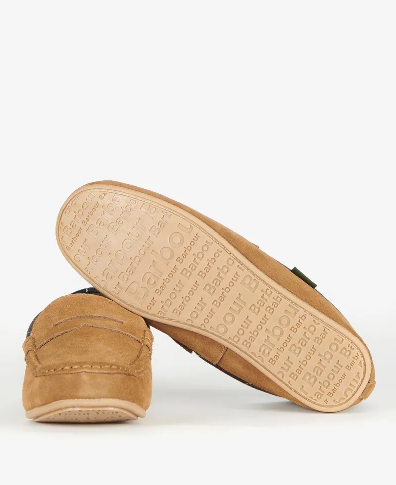 Barbour Mens Porterfield Slipper in Dark Sand-2